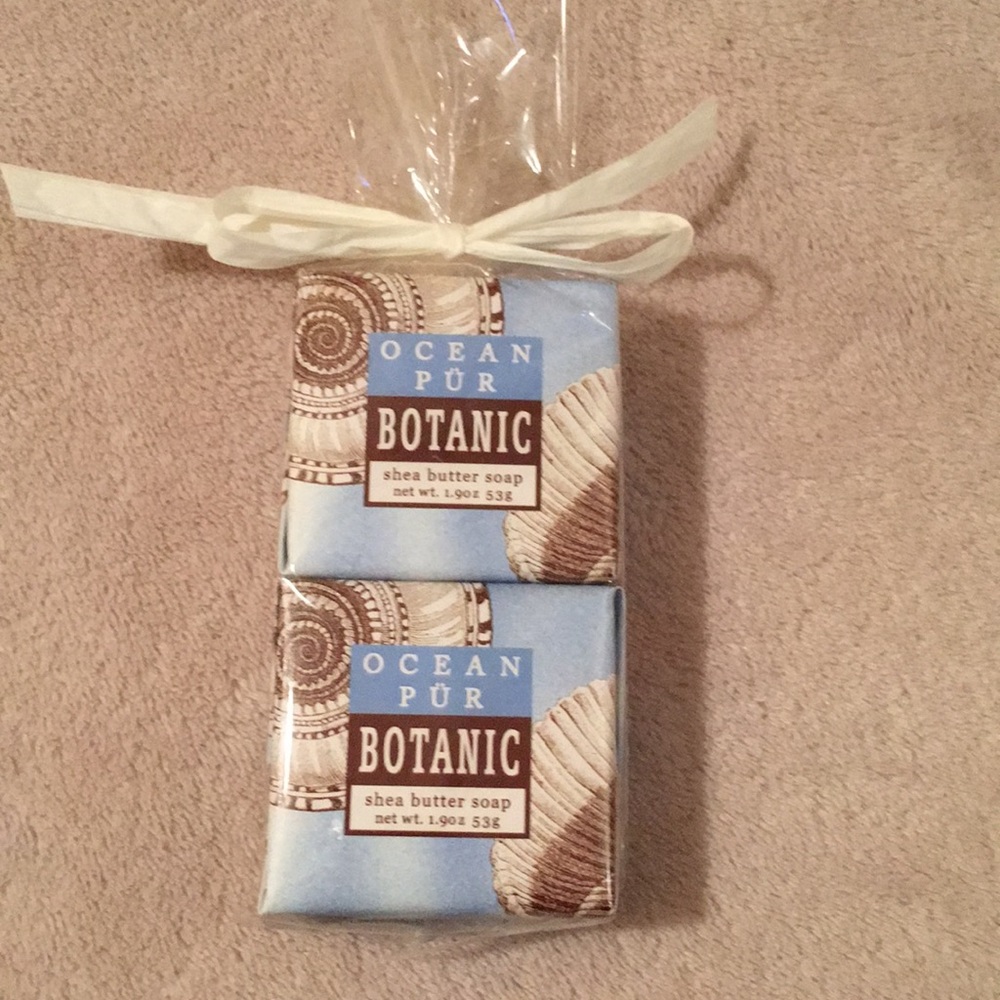Ocean Pure Botanic shea butter soap two pack NWT